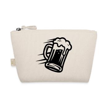 Bier Bierglas Symbol - Bio-Täschchen - Natur - Vorne