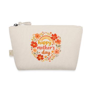 Happy Mother's Day Couronne Fleurs Rétro - Trousse biologique - nature - Devant