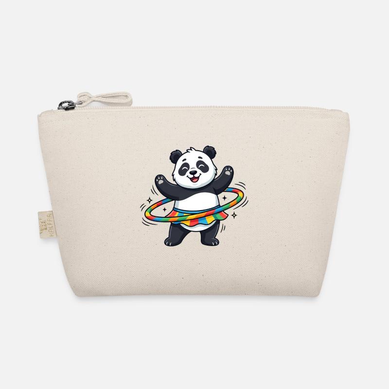 Rainbow Panda Hula-Hoop - Bio-Täschchen - Natur
