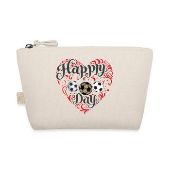 Football heart - Organic Pouch - nature - Front