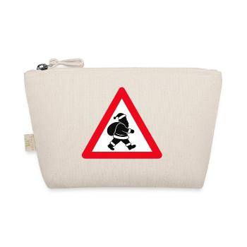 Weihnachtsmann crossing - Bio-Täschchen - Natur - Vorne