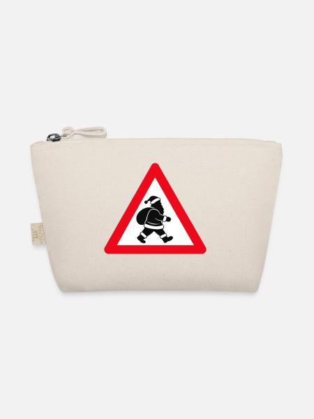 Weihnachtsmann crossing - Bio-Täschchen - Natur
