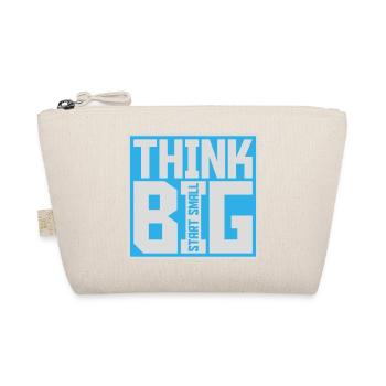 Think Big Start Small Motivation Mindset Wachstum  - Bio-Täschchen - Natur - Vorne