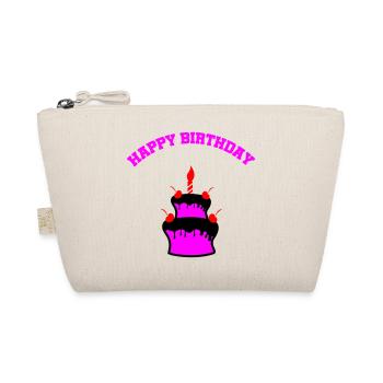 Autocollant de gâteau d’anniversaire au néon - Trousse biologique - nature - Devant