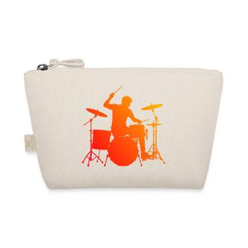 Idée cadeau pour le batteur avec des jeux de batterie - Trousse biologique - nature - Devant