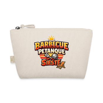 Barbecue Pétanque Sieste Humour Été - Trousse biologique - nature - Devant