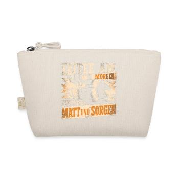 Schach Kaffee T-Shirt | Lustiges Geschenk Spieler - Bio-Täschchen - Natur - Vorne