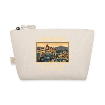 Ungarn Budapest Vintage Reisemarke - Bio-Täschchen - Natur - Vorne