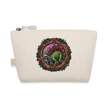 Stegosaurus Christmas Magic - Organic Pouch - nature - Front