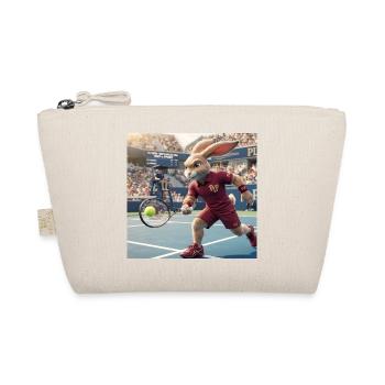 Racquet Rabbit Rally - Organic Pouch - nature - Front