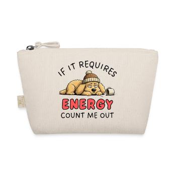Braucht Golden Retriever Energie? Count Me Out Design - Bio-Täschchen - Natur - Vorne