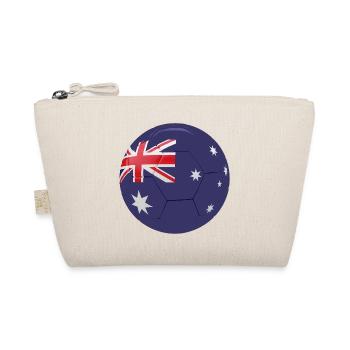 AUSTRALIA'S FLAG ON A FOOTBALL - Organic Pouch - nature - Front