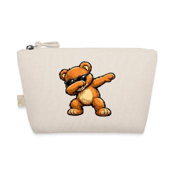Dabbing Teddy - Bio-Täschchen - Natur - Vorne