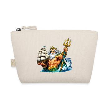 Neptun mit Seegelschiff - Bio-Täschchen - Natur - Vorne