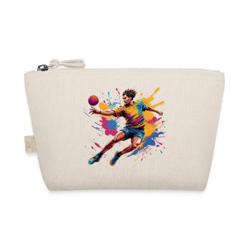 Handball Handballer Handball Trainer Fan Geschenk - Bio-Täschchen - Natur - Vorne
