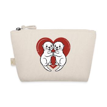 Otters in love - Organic Pouch - nature - Front