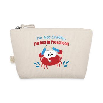 Preschool Crab with Pencils - Organic Pouch - nature - Front