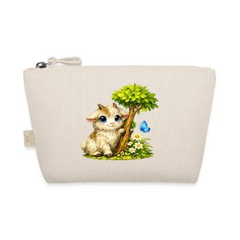 Chèvre câline avec papillon - Trousse biologique - nature - Devant