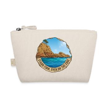 Illustration of landscape with cliff and sea - Organic Pouch - nature - Front