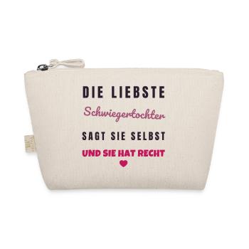 Lieblingsschwiegertochter - Geschenk Familie - Bio-Täschchen - Natur - Vorne