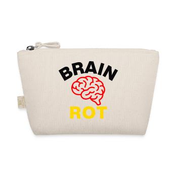 BRAIN ROT, NERD HUMOR, INTERNET, IT, GAGA, WTF - Bio-Täschchen - Natur - Vorne