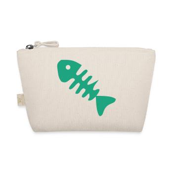 Gruene Fischgraete Icon - Bio-Täschchen - Natur - Vorne