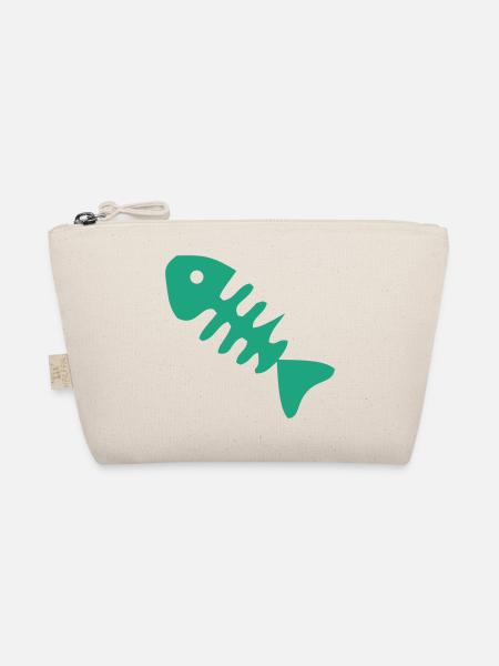 Gruene Fischgraete Icon - Bio-Täschchen - Natur