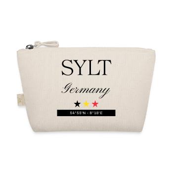 Sylt Deutschland Souvenir – Reise minimalistisch - Bio-Täschchen - Natur - Vorne