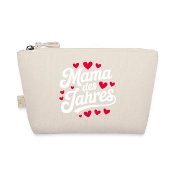 Mama des Jahres Herzdesign - Bio-Täschchen - Natur - Vorne