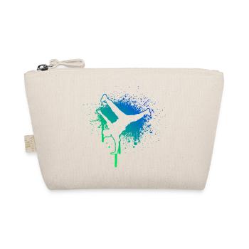 Geschenkidee für einen Hip-Hop-Tänzer mit B-Boying - Bio-Täschchen - Natur - Vorne