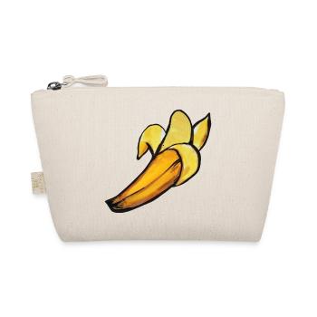 Sonnenbeschienene Bananen-Aquarellschale - Bio-Täschchen - Natur - Vorne