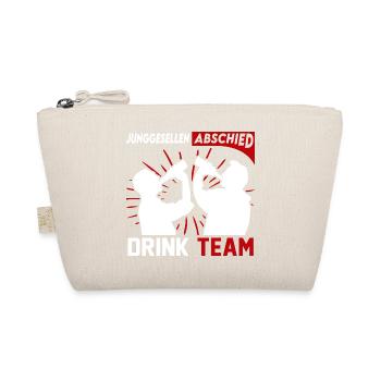 Junggesellenabschied Drink Team Mann Saufen Crew - Bio-Täschchen - Natur - Vorne