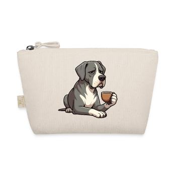 Deutsche Dogge Doggen Doggenbesitzer Doggenfan - Bio-Täschchen - Natur - Vorne