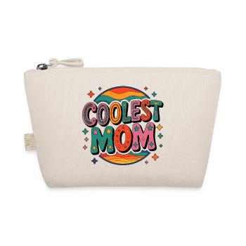 Coolste Mama Retro Regenbogen - Bio-Täschchen - Natur - Vorne