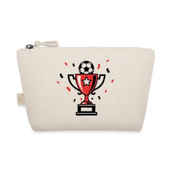 Fussball Pokal Sieger Icon - Bio-Täschchen - Natur - Vorne