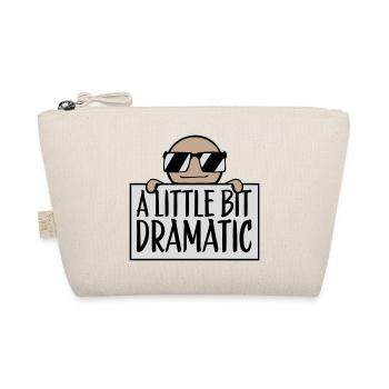 A Little Bit Dramatic Drama Queen Spruch Logo Text - Bio-Täschchen - Natur - Vorne