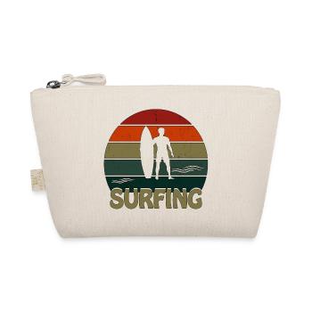 Surfing Sunset Man - Bio-Täschchen - Natur - Vorne