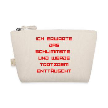 ICH_BIN_OPTIMIST-_Part 2 - Bio-Täschchen - Natur - Vorne