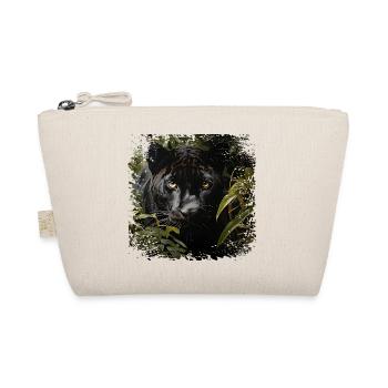 Dschungelpanther mit Goldaugen - Bio-Täschchen - Natur - Vorne
