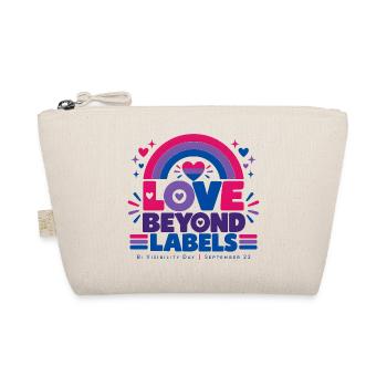 Love Beyond Labels | Bi Visibility Day - Bio-Täschchen - Natur - Vorne