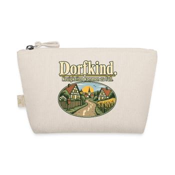 Dorfkind Dorfleben Dorf Spruch Heimatliebe - Bio-Täschchen - Natur - Vorne