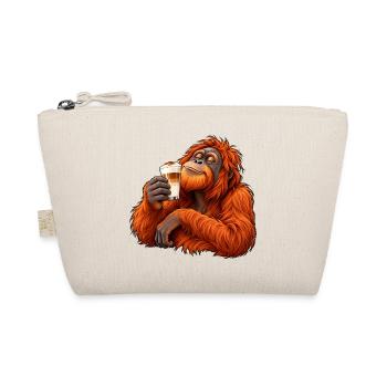 Orang-Utan mit Latte Macchiato – Kaffeepause - Bio-Täschchen - Natur - Vorne