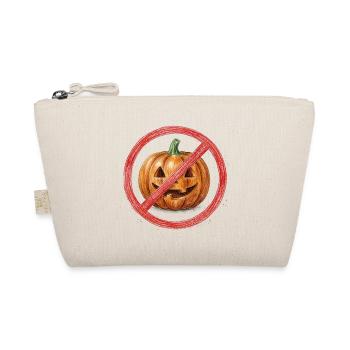 Kein Kürbis Halloween Schild - Bio-Täschchen - Natur - Vorne