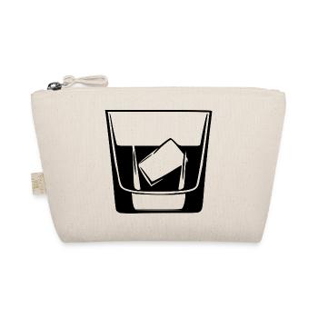 Whiskey Glas Geschenk Barkeeper Kellner  - Bio-Täschchen - Natur - Vorne