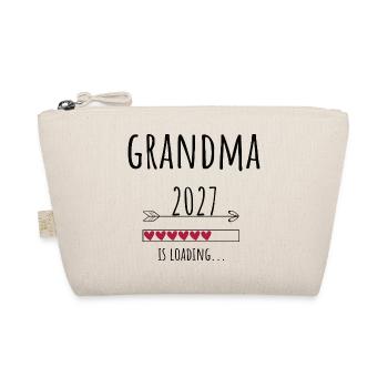 Pregnancy Announcement – Oma 2027 Geschenk - Bio-Täschchen - Natur - Vorne