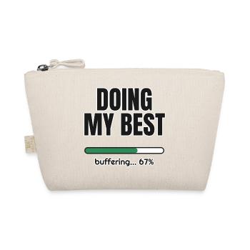 Doing My Best – Ladebalken 67 Prozent - Bio-Täschchen - Natur - Vorne