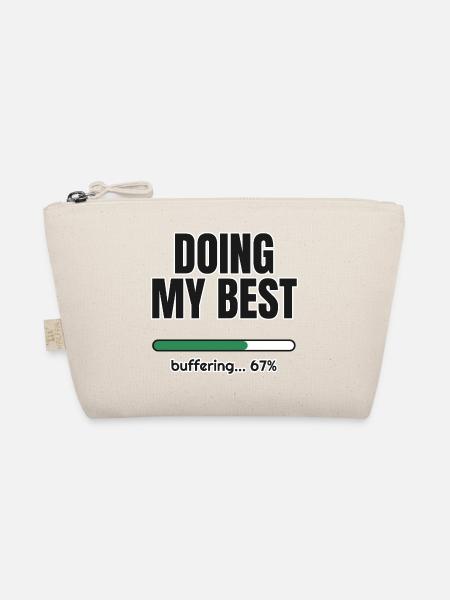 Doing My Best – Ladebalken 67 Prozent - Bio-Täschchen - Natur