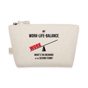 Meine Work-Life-Balance – Zweites Semester? (Wippe POS2C) - Bio-Täschchen - Natur - Vorne