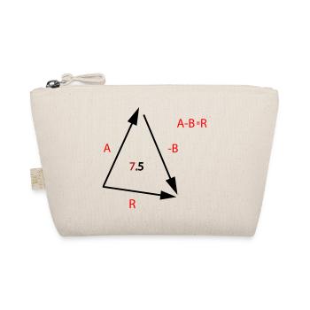 Algebraische Gleichung Typo Rot - Bio-Täschchen - Natur - Vorne