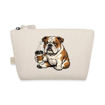 Englische Bulldogge Bully  Bullybesitzer Bullyfan - Bio-Täschchen - Natur - Vorne